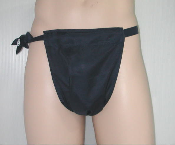 NEW もっこふんどし リネンコットン刷毛目(はけめ)ブルー
