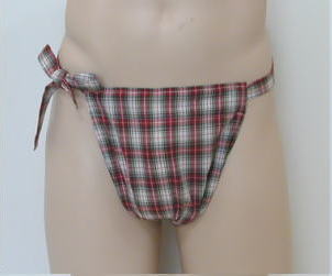 NEW もっこふんどしタータンチェックレッド